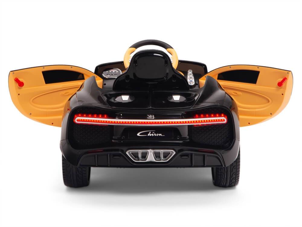 Детский электромобиль Bugatti Chiron (черный лак, 12V) - HL318