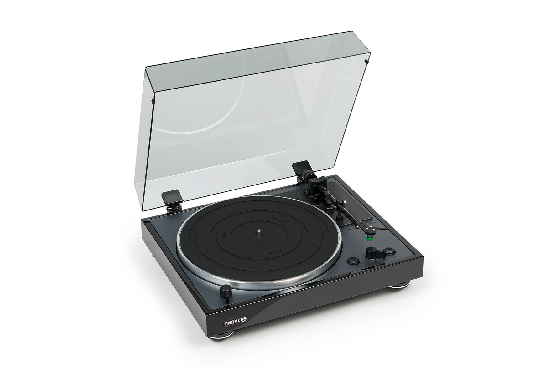 Thorens TD-102A AT-VM95E piano black виниловый проигрыватель