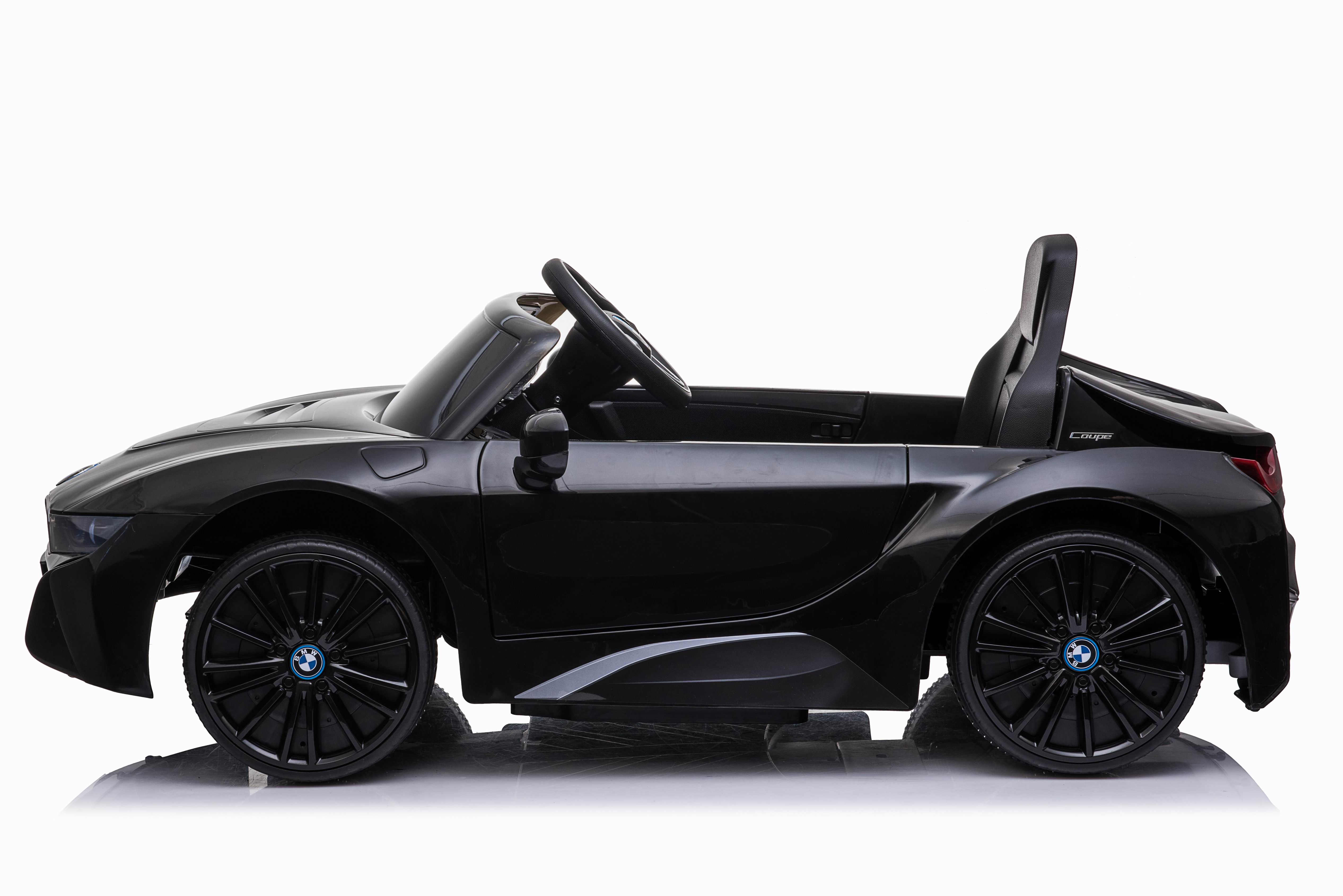 Детский электромобиль BMW i8 Coupe 12V - JE1001-BLACK-PAINT