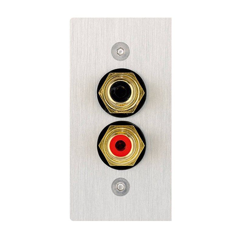 Inakustik Premium Audio Cable Terminal 56x28 2 RCA клемная панель