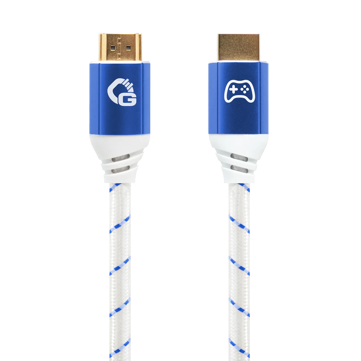 Oehlbach EXCELLENCE Gaming UHD Ultra High-Speed HDMI 2.1b cable 3,0m Blue / White D1C42554