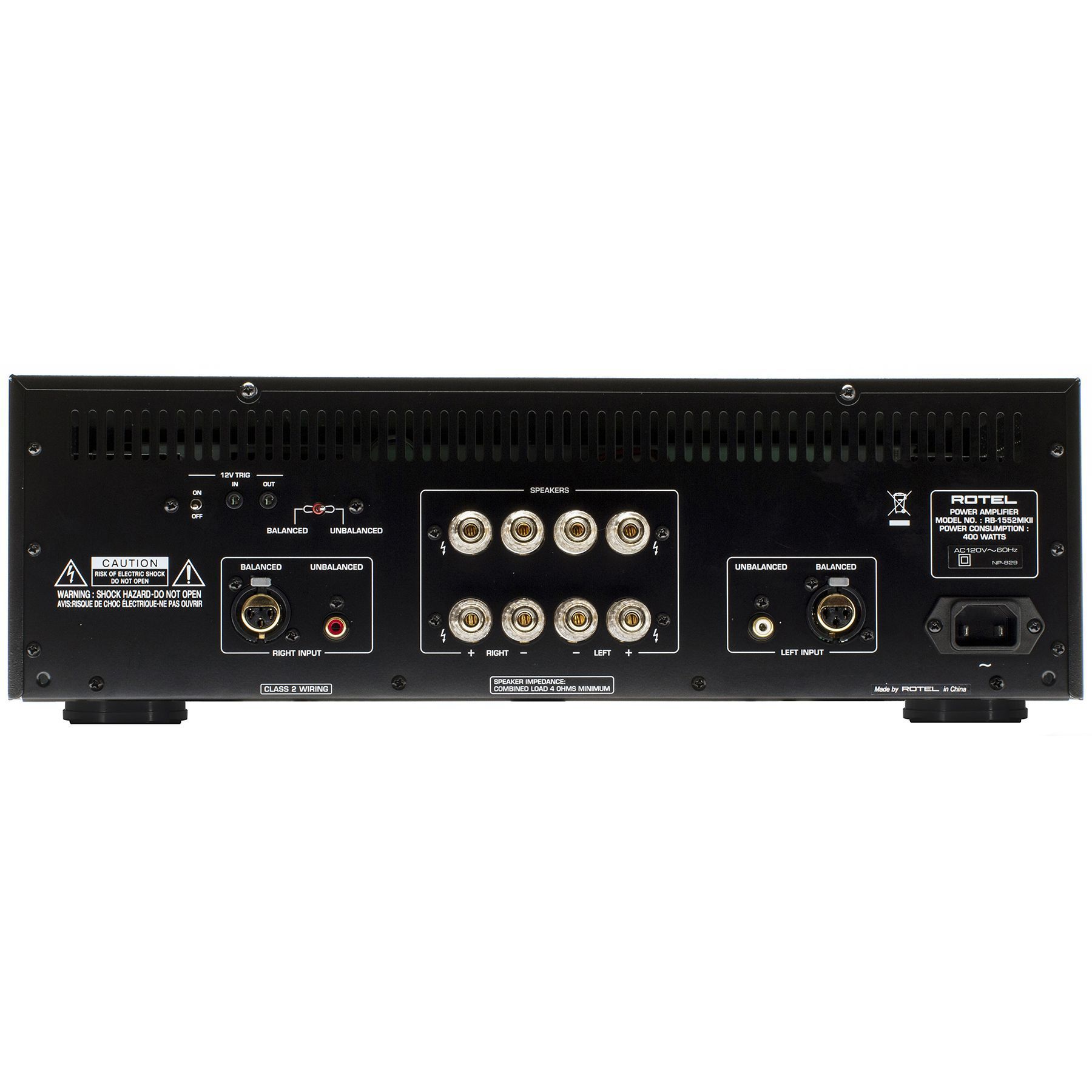 Rotel RB-1552 MkII Black Балансный стерео усилитель мощности