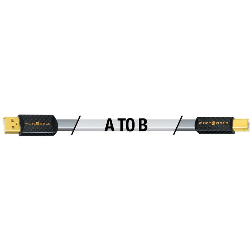 Wireworld Platinum Starlight 8 USB 2.0 A-B Flat Cable 1.0m кабель USB тип A-B (P2AB1.0M-8)