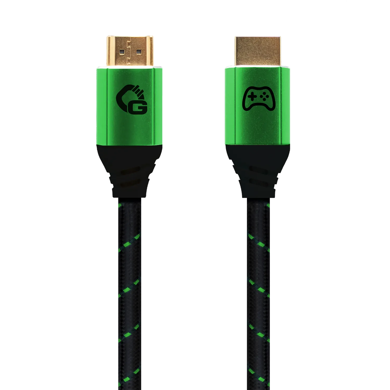 Oehlbach EXCELLENCE Gaming UHD Ultra High-Speed HDMI 2.1b cable 5,0m Green / Black D1C42567