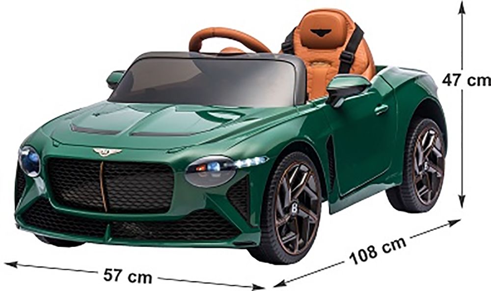 Детский электромобиль Bentley Bacalar (полный привод, 12V) - JE1008-GREEN-PAINT
