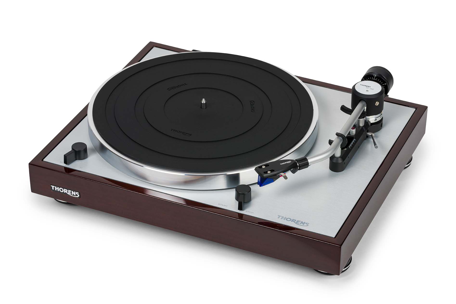 Thorens TD-403DD TP150 Ortofon 2M blue highgloss walnut виниловый проигрыватель