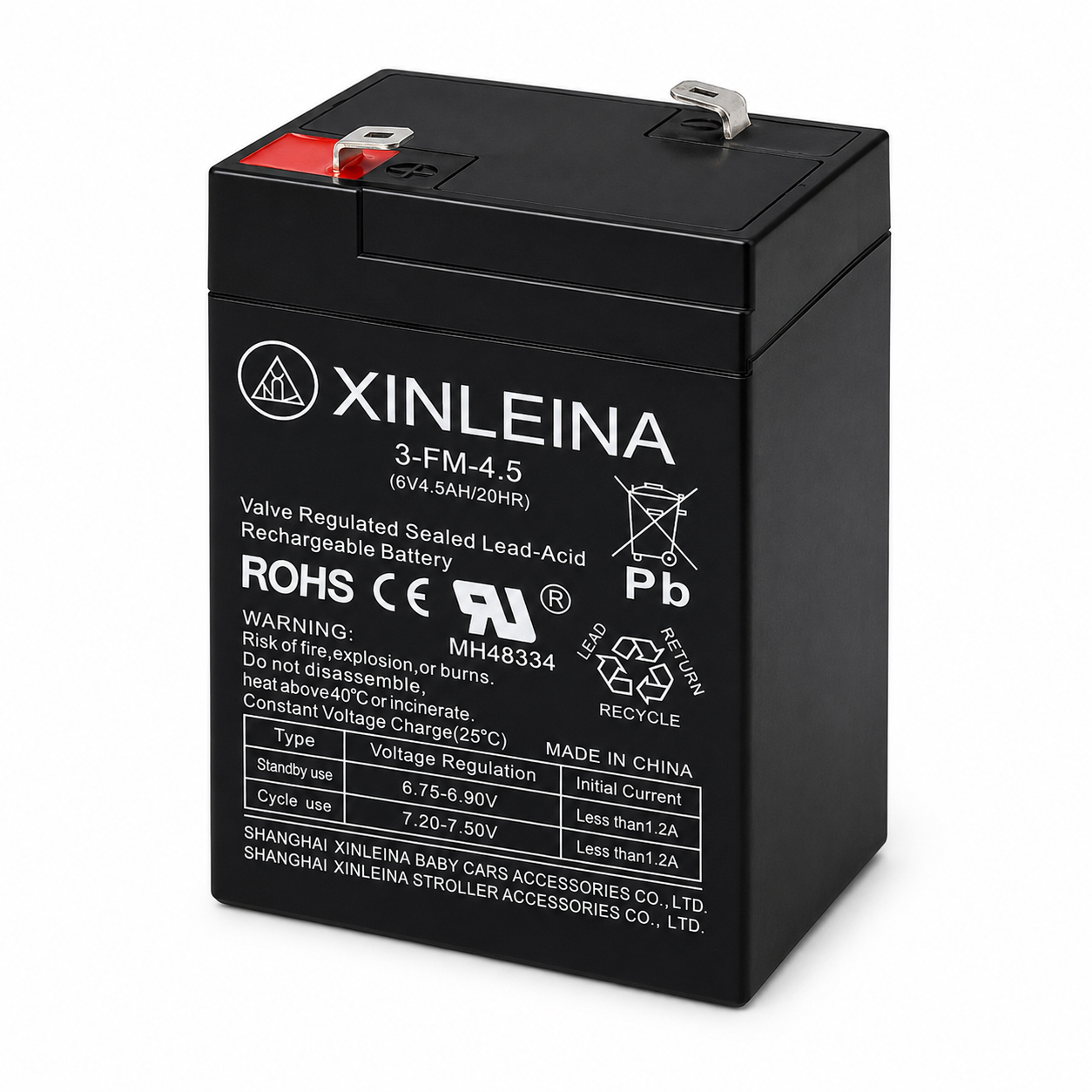 Аккумулятор XINLEINA 6V4.5Ah/20Hr - 3FM4.5