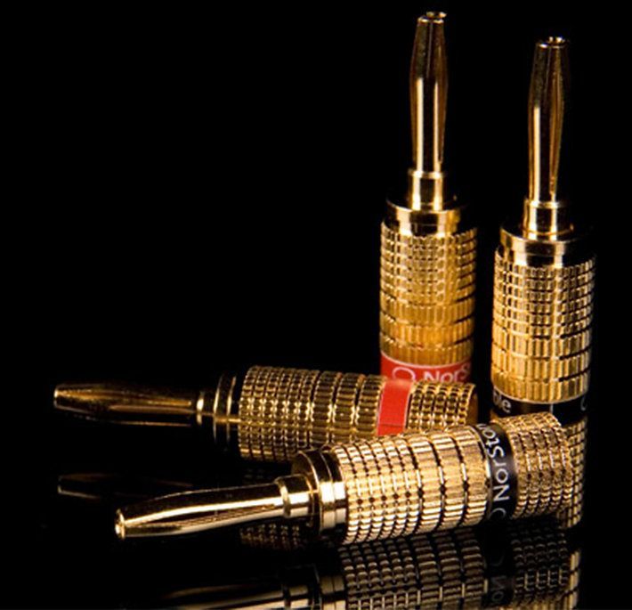 NorStone Banana Plugs gold пружинные разъемы для акустического кабеля (4 шт.) (NORBANX4)