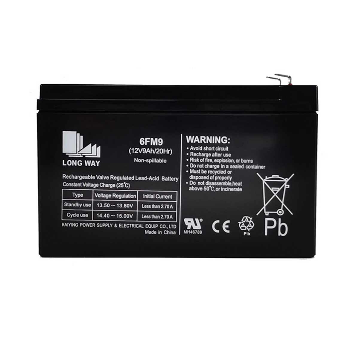 Аккумулятор Long Way 12V9Ah/20Hr - LW-6FM9