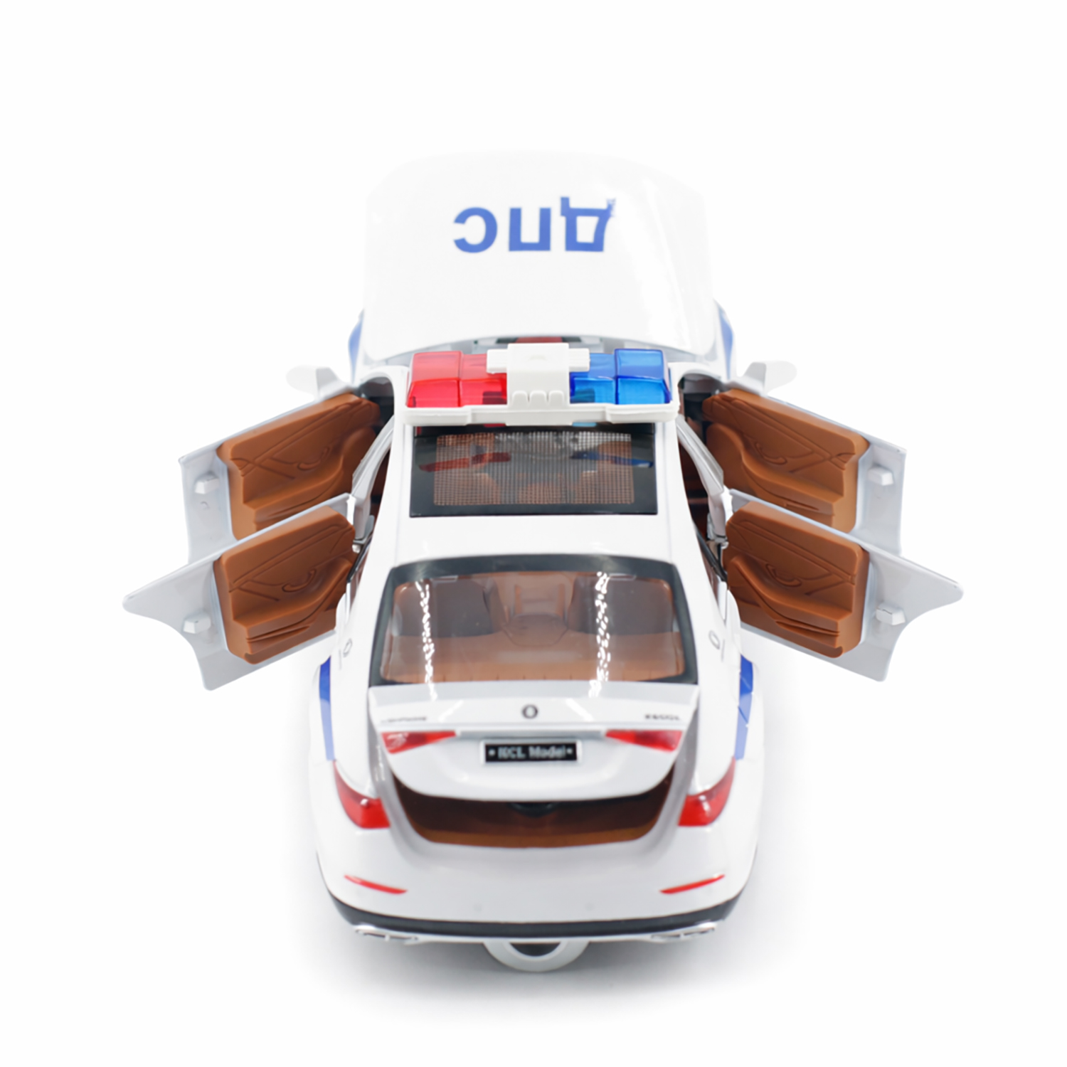 Радиоуправляемая металлическая полицейская машина Mercedes S600 1:22 - HCL-3613-WHITE