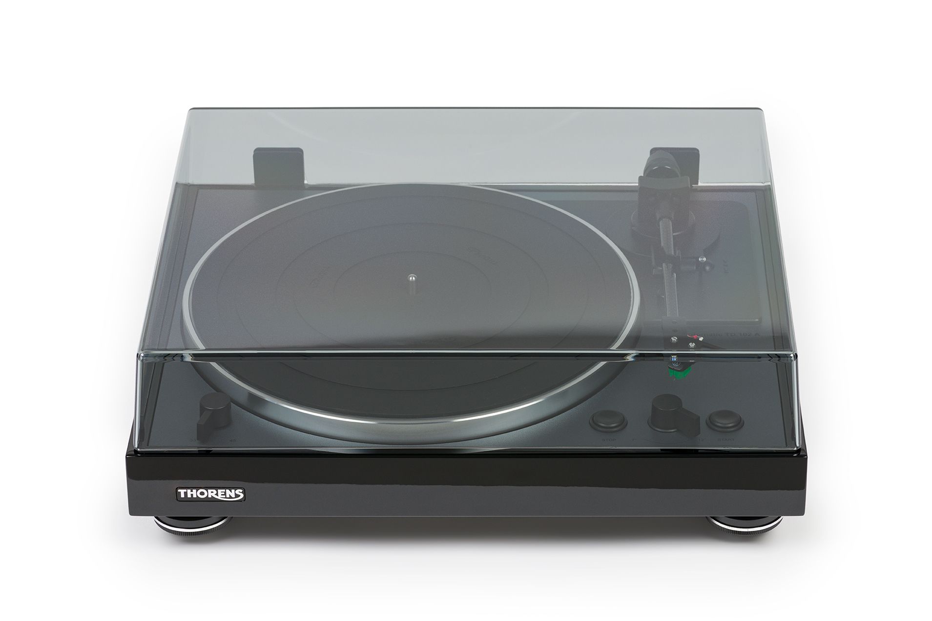 Thorens TD-102A AT-VM95E piano black виниловый проигрыватель