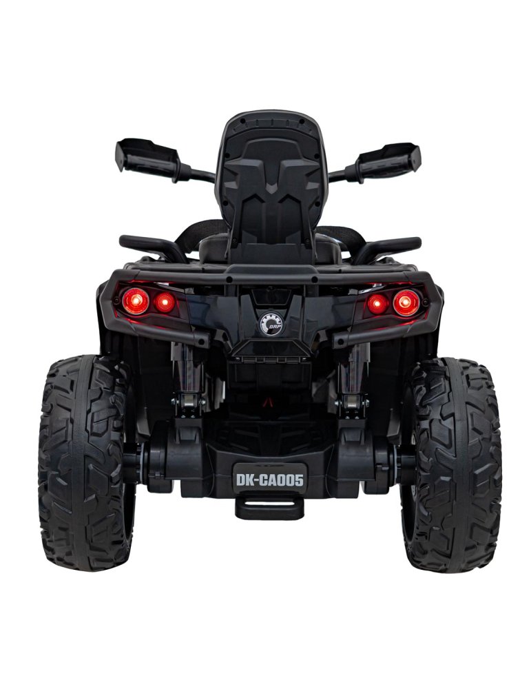 Детский квадроцикл двухместный BRP Can-Am Outlander (24V, полный привод, черный) - DK-CA005-BLACK