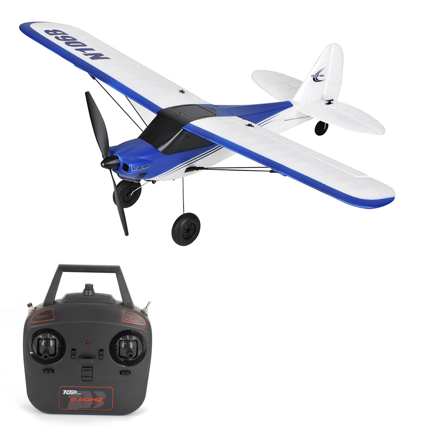 Радиоуправляемый самолет Top RC 450mm Mini Xcub with Gyro RTF - TOP106B02
