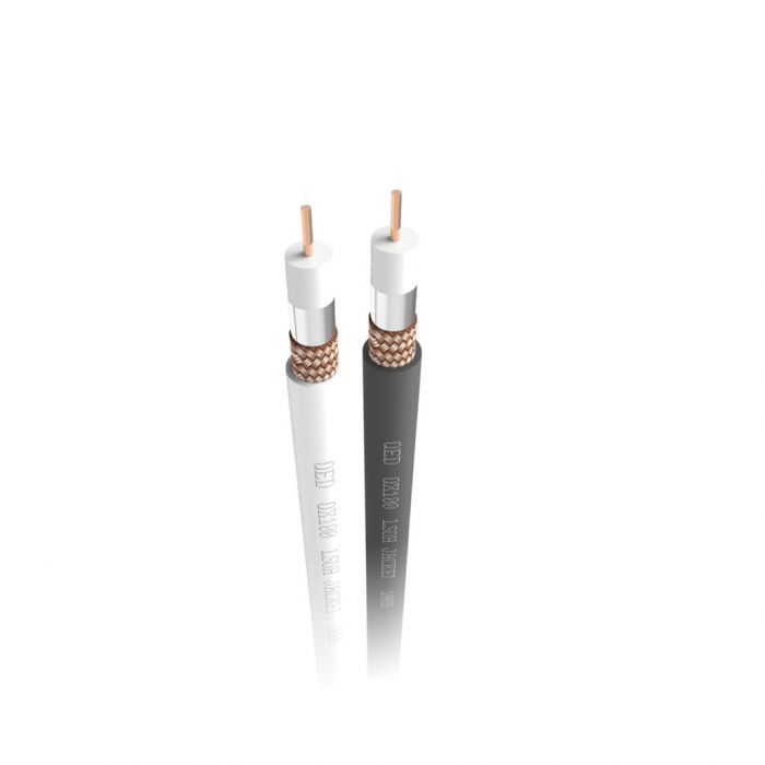 QED QX100 COAX 100m BLK LSZH BX кабель коаксиальный, без галогенов катушка 100 м черный (QE4055)