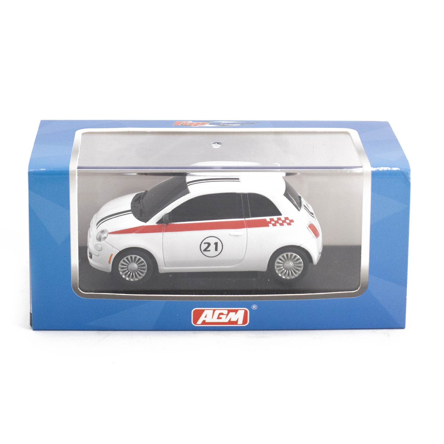 Машинка FIAT 500 для автотрека 1:43 - TR-C23