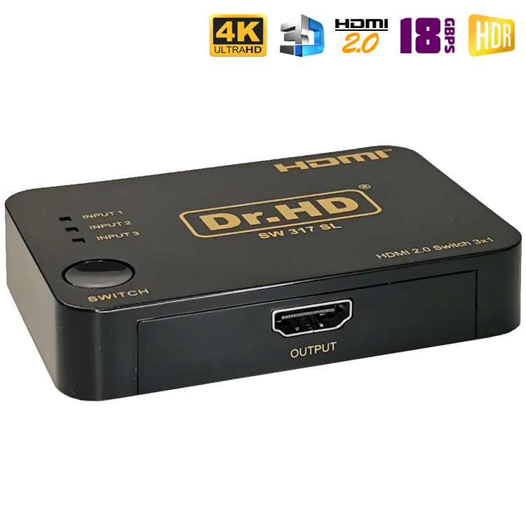 HDMI 2.0 переключатель 3x1 / Dr.HD SW 317 SL