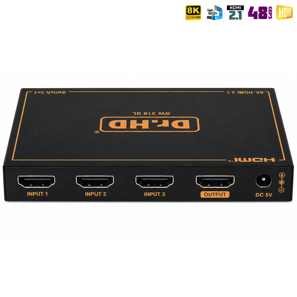 8K HDMI переключатель 3x1 / Dr.HD SW 318 SL (HDMI 2.1)