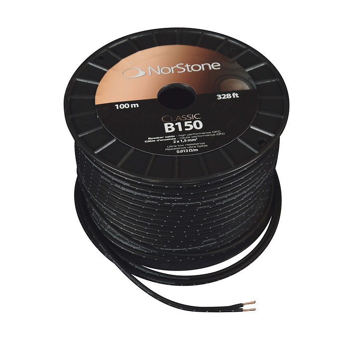NorStone Classic CL400 акустический кабель сечение 2х4мм² OFC прозрачная изоляция 100м (NORCL400100)