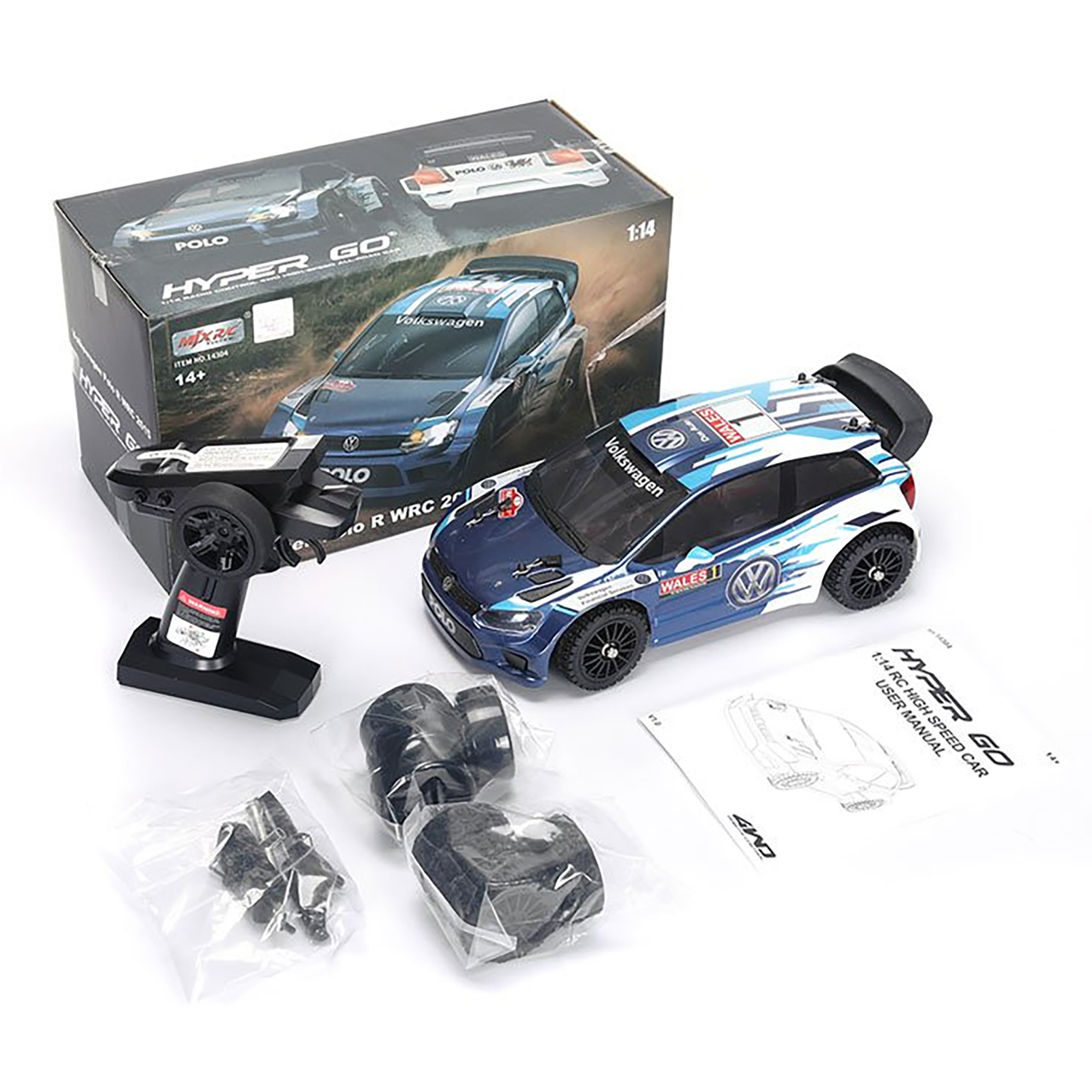 Радиоуправляемая машина для дрифта MJX Hyper Go VW POLO 4WD 1:14 - MJX-14304