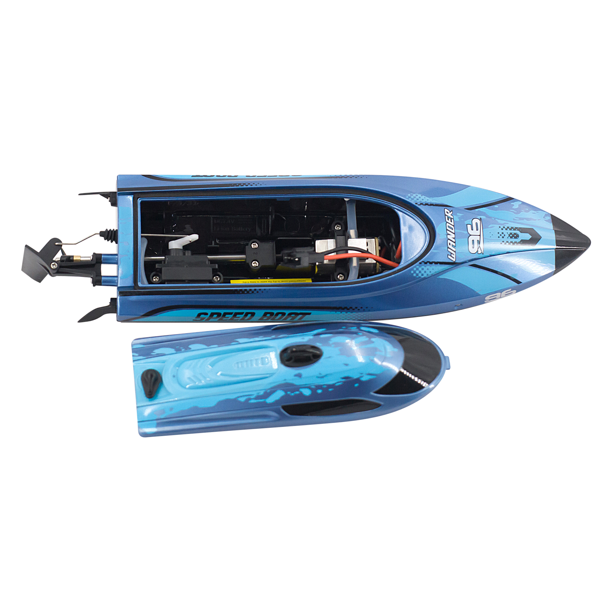 Радиоуправляемый катер Wander (30 см, LED, 25 км/ч) - HJ820-BLUE