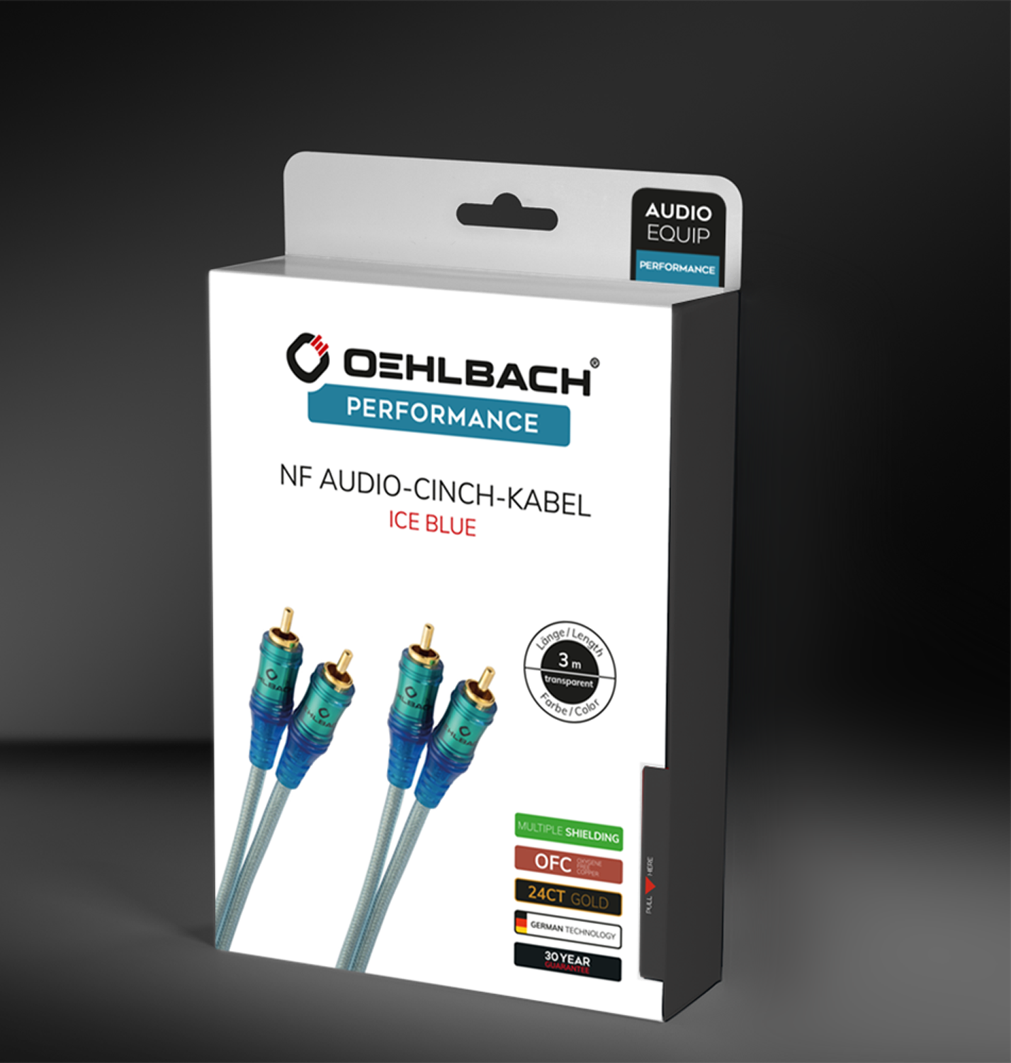 Oehlbach PERFORMANCE Master Connect Ice blue 2,0m Аудио кабель NF RCA D1C92022