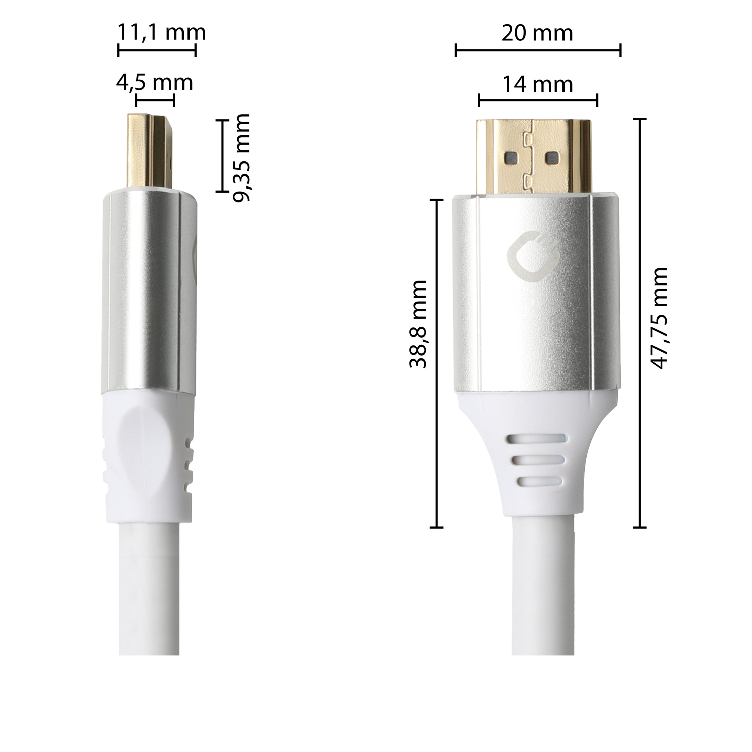 OehlbachPERFORMANCE Black Magic MKII UHS HDMI cable 3,0m white HDMI кабель D1C92494
