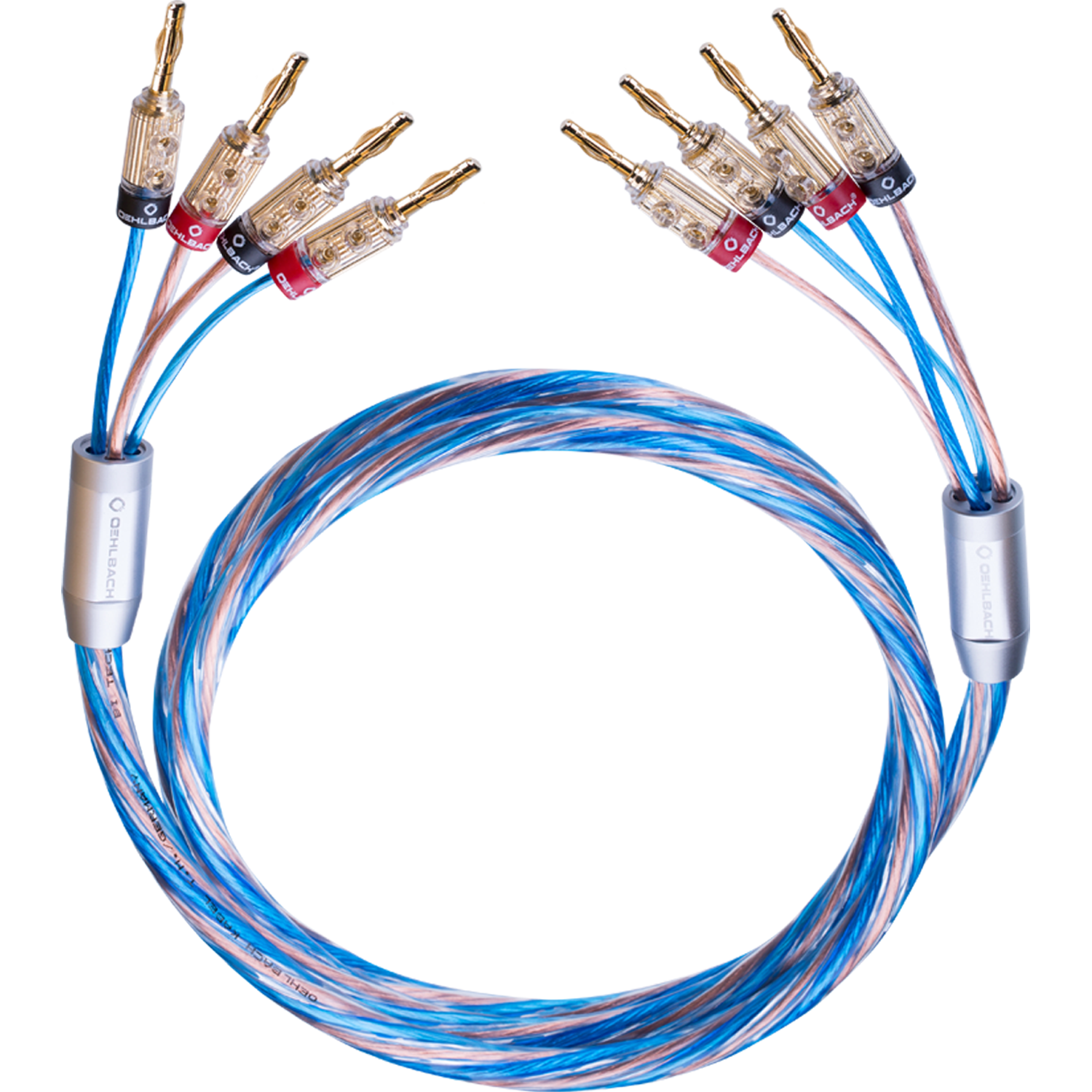 Oehlbach EXCELLENCE Bi Tech 4 speakercable 2x5m 4->4 Banana Акустический кабель D1C10825