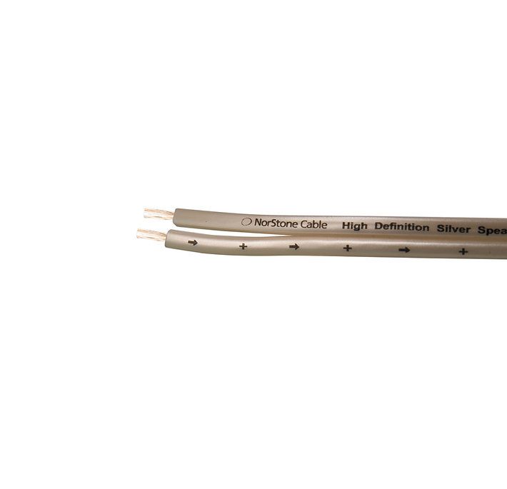 NorStone Silver SV250 1m акустический кабель сечение 2х2,5мм² посеребренная OFC белая оплетка 1м