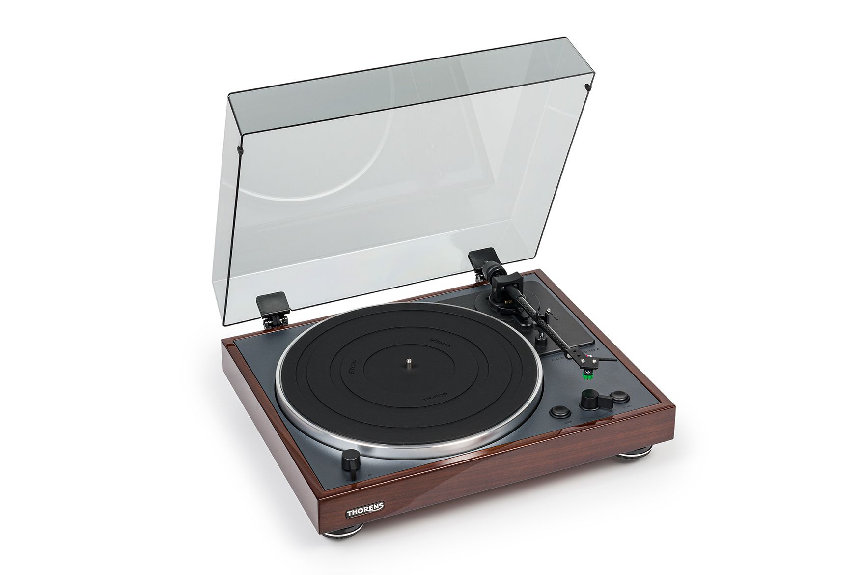Thorens TD-102A AT-VM95E highgloss walnut виниловый проигрыватель