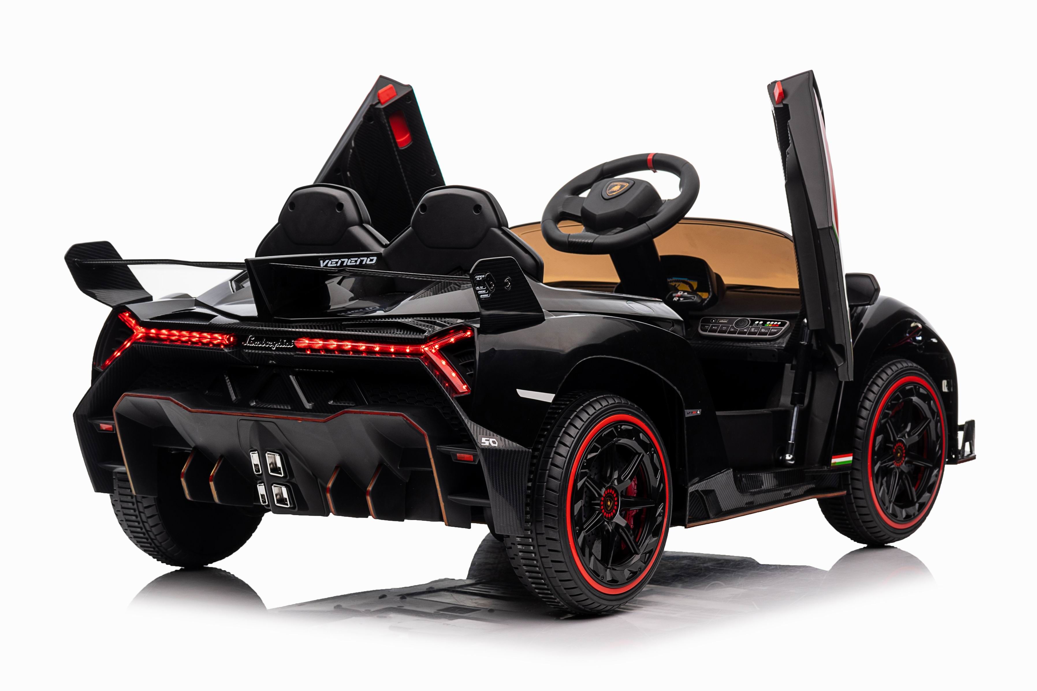 Детский электромобиль Lamborghini Veneno Mini 4WD 12V - XMX615B-BLACK-PAINT
