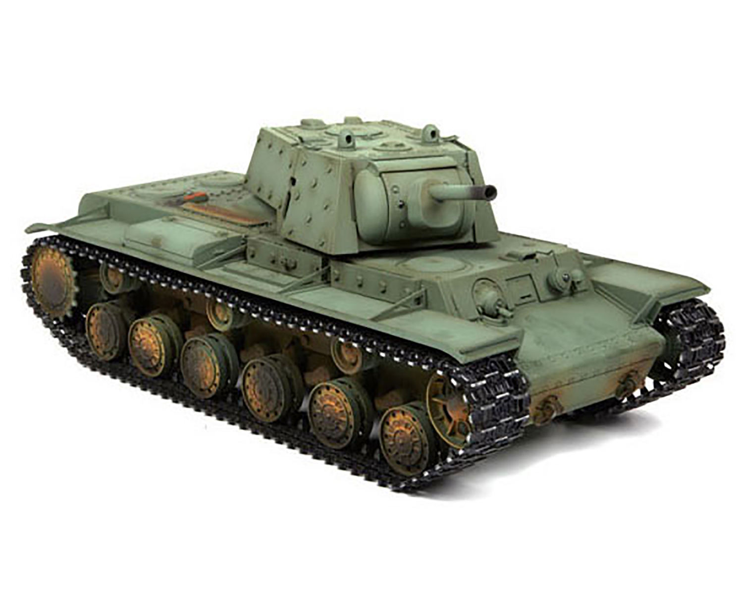 Радиоуправляемый танк Taigen КВ-1 СССР 1:16 (зеленый, звук, дым V3) - TG3878-B-V3