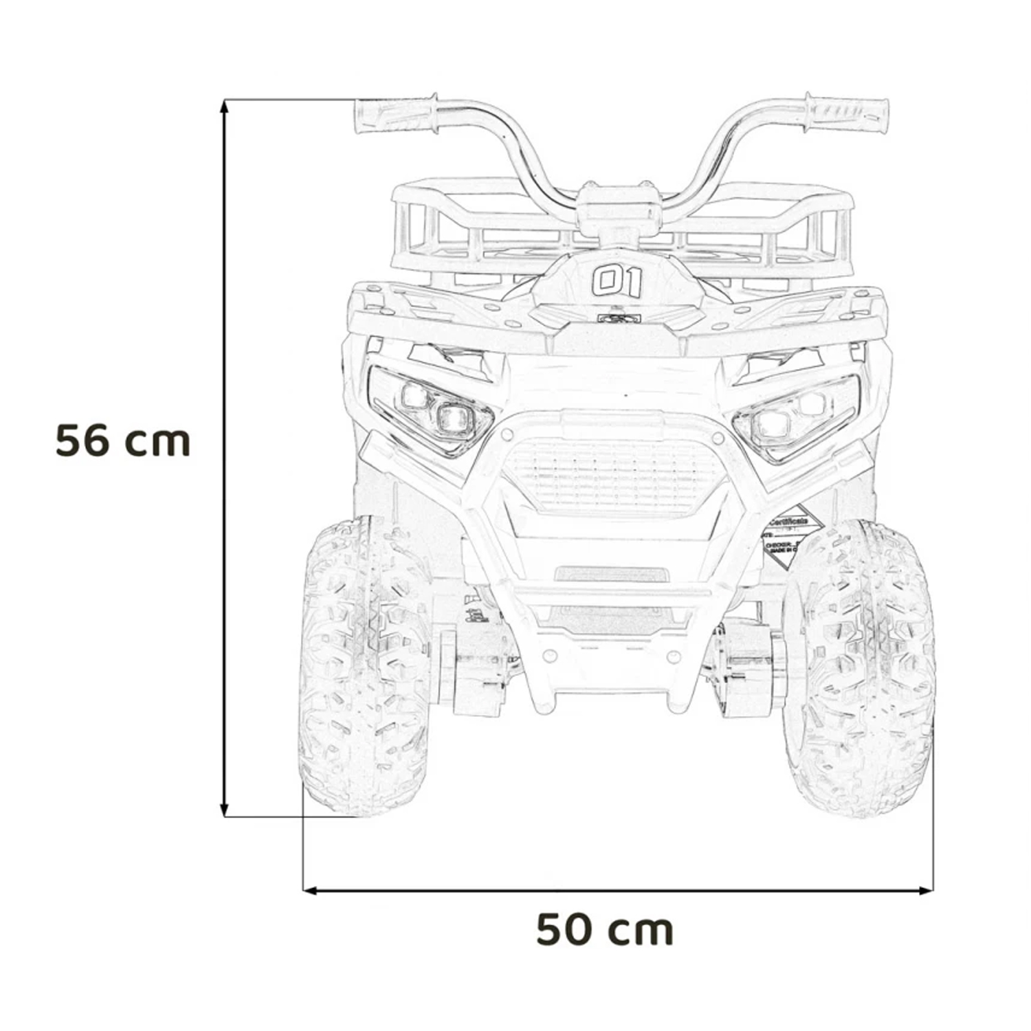 Детский электромобиль квадроцикл X-Robust (синий, 24V, 4WD, пульт, EVA) - XMX651-24V-4WD-BLUE