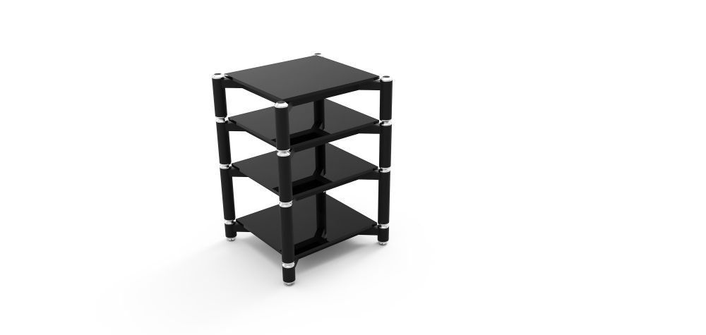 Полка NorStone Spider 1 под Hi-Fi аппаратуру материал полки черное стекло