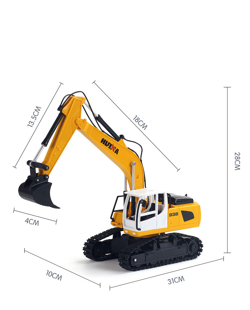 Радиоуправляемый экскаватор HUI NA TOYS масштаб 1:24 2.4G - HN1516