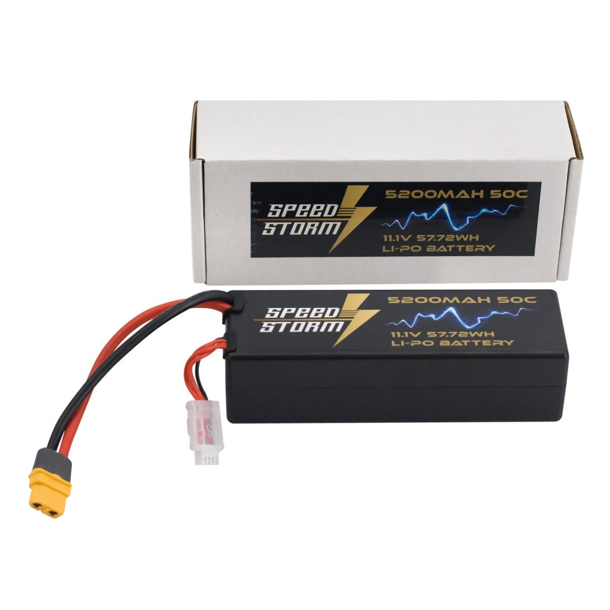Аккумулятор Speed Storm Li-Po 11.1V 50C 5200 mAh Hard Case разъем XT60 - SS-3S5200-50-XT60