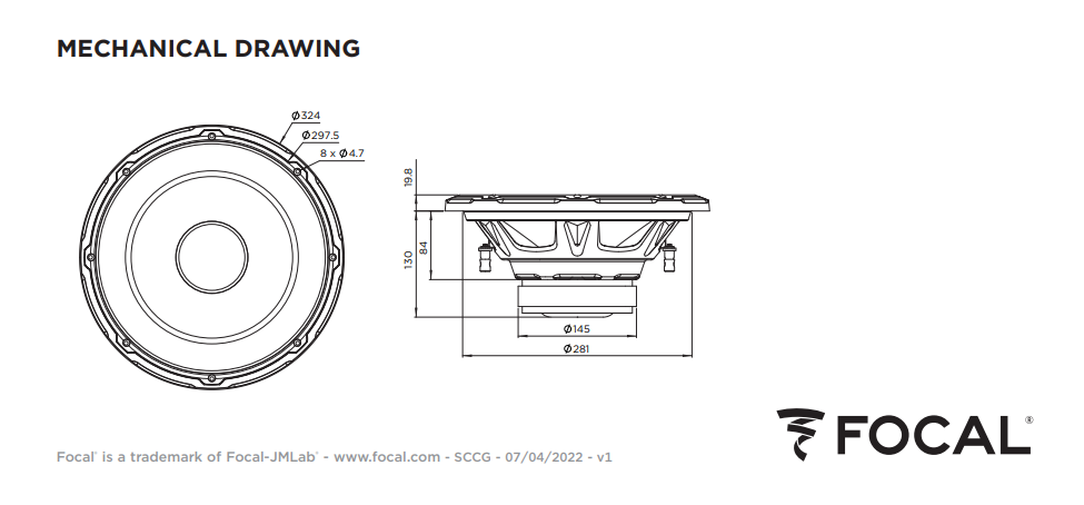 Сабвуферная головка FOCAL SUB12DUAL
