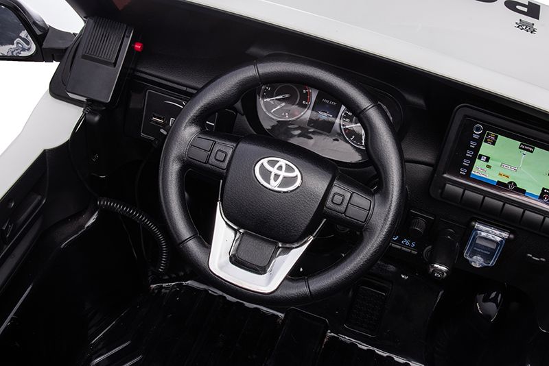 Электромобиль Toyota Hilux Police 4WD 12V - DK-HL860P-WHITE