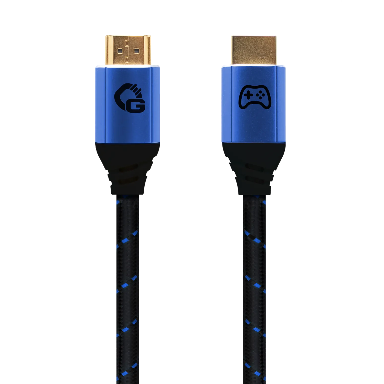 Oehlbach EXCELLENCE Gaming UHD Ultra High-Speed HDMI 2.1b cable 5,0m Blue / Black D1C42564