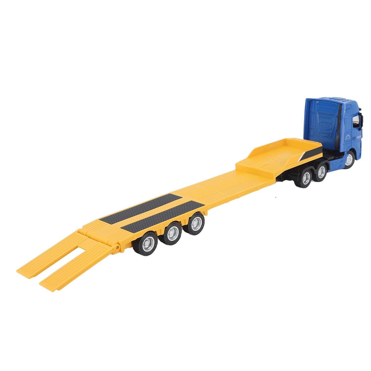 Металлический грузовик трейлер HUI NA TOYS масштаб 1:50 - HN1730-YELLOW