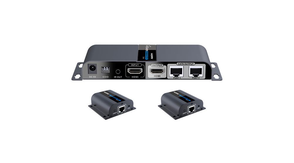 Lenkeng LKV712PRO HDbitT 40m HDMI spliter-разветвитель 1x2 с передачей сигала по витой паре
