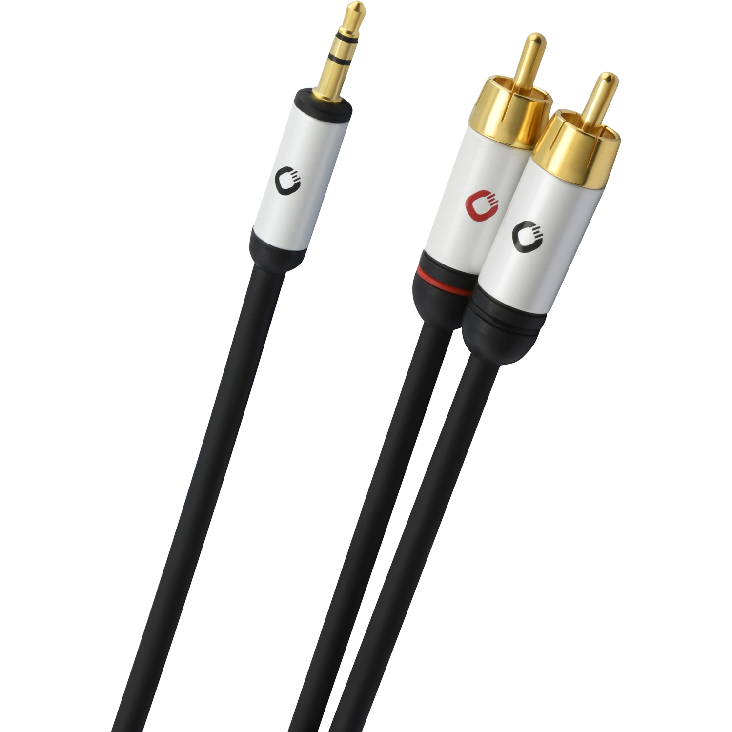 Oehlbach PERFORMANCE i-Connect jack to 2 RCA 5,0m black  кабель межблочный D1C60006