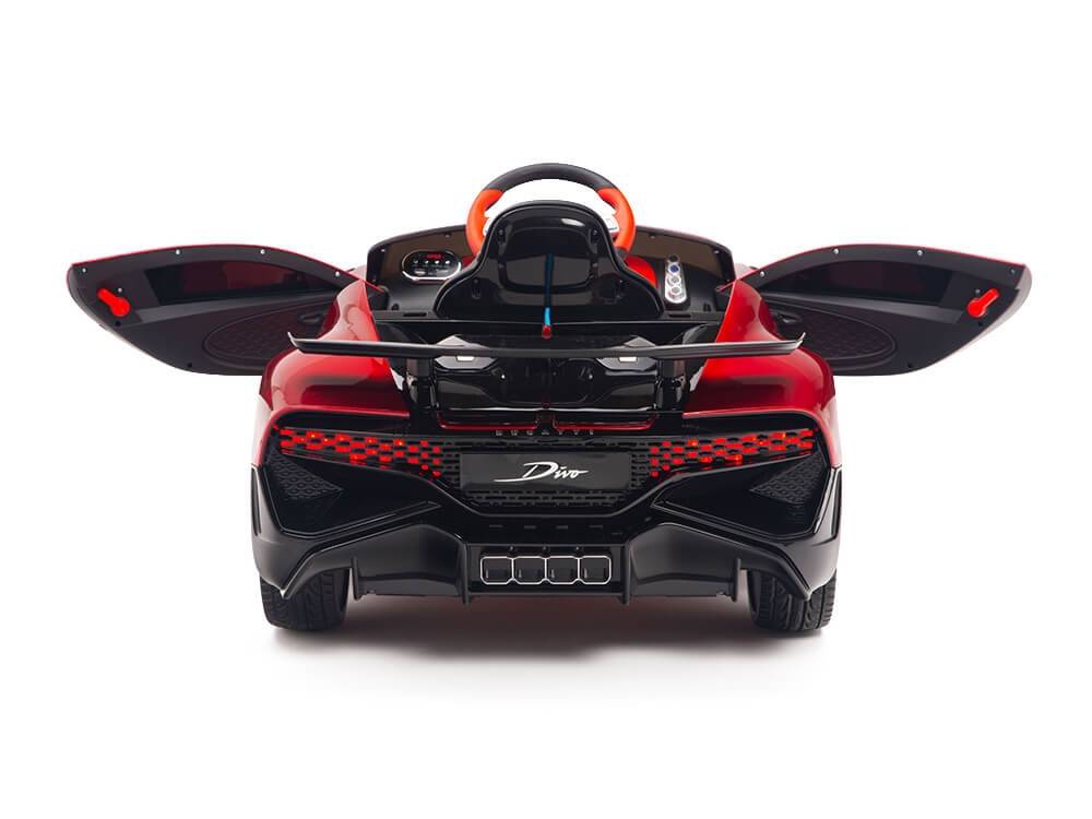 Детский электромобиль Bugatti Divo (красный лак, 12V) - HL338