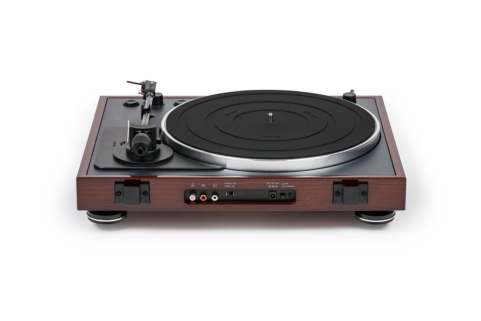 Thorens TD-102A AT-VM95E highgloss walnut виниловый проигрыватель