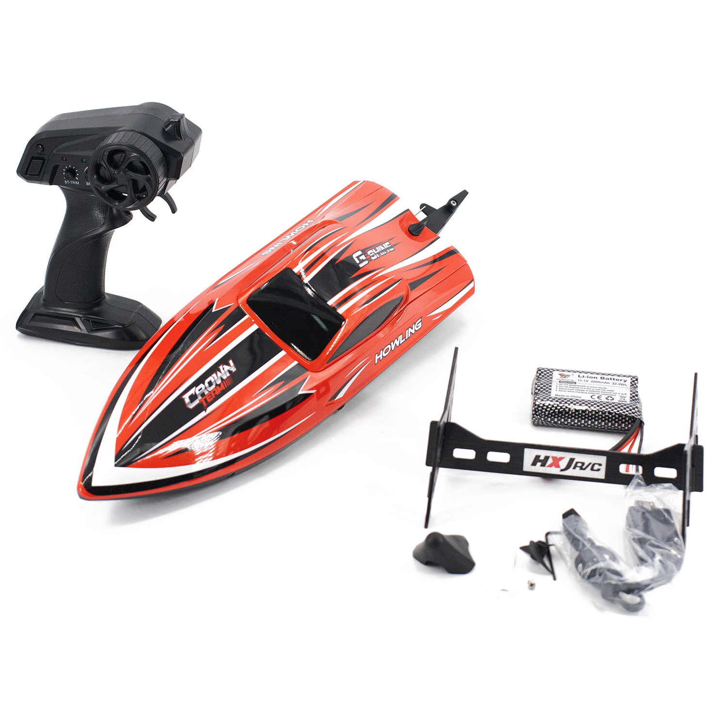 Радиоуправляемый катер Chasing Waves PRO с сумкой (41 см, 55 км/ч, Brushless) - HJ818PRO-RED-BAG