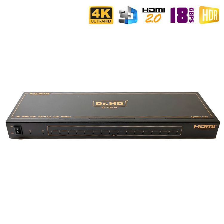 HDMI 2.0 сплиттер 1x16 Dr.HD SP 1166 SL