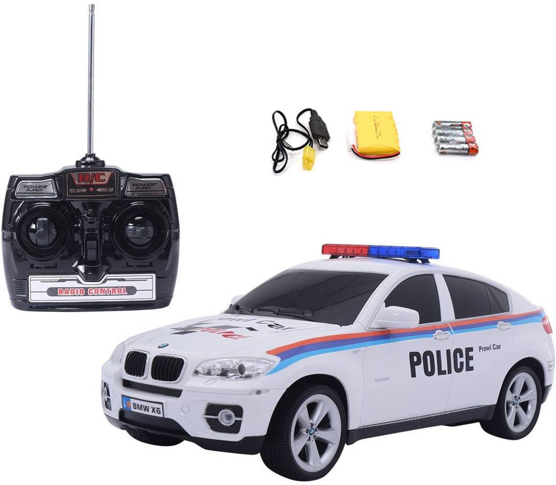 Радиоуправляемая машина GK Racer BMW X6 POLICE масштаб 1:14 - 866-1401PB-WHITE