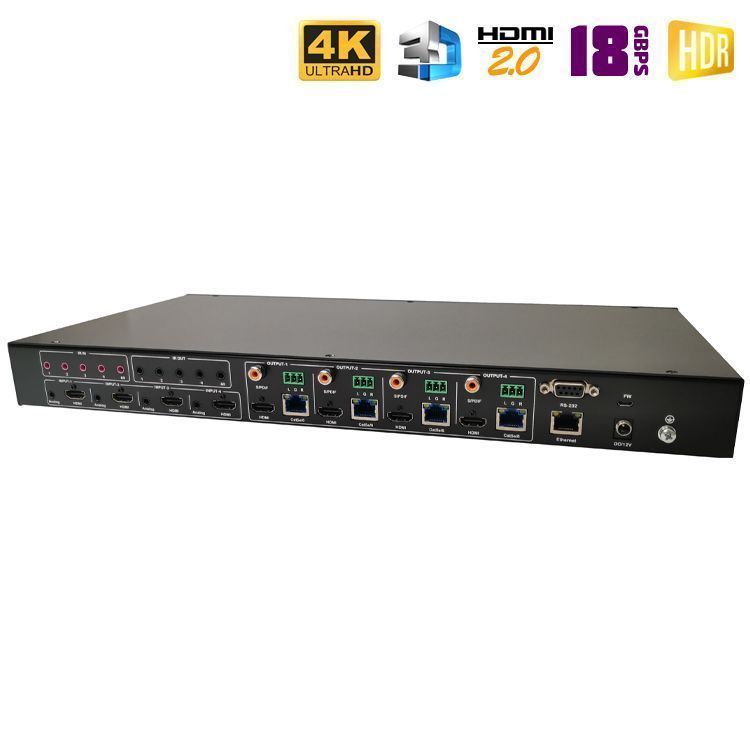 HDMI 2.0 матрица 4x4 с удлинением по UTP Dr.HD MA 446 EX90