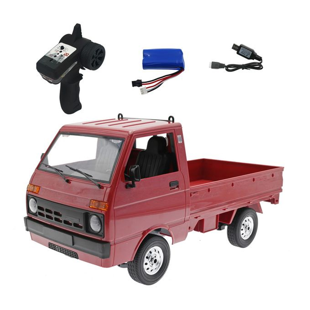 Радиоуправляемый грузовичок WPL D-22 (красный, 2WD, 1:10) - WPLD-22-RED