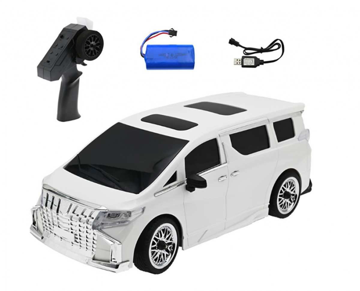 Радиоуправляемая машина для дрифта Alphard 2WD 1:16 (гироскоп, LED подсветка) - MN-68-WHITE