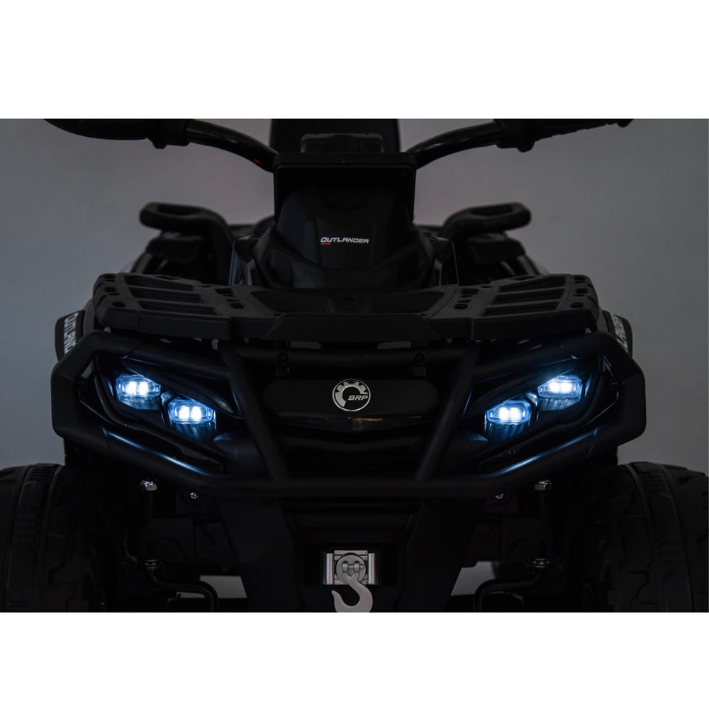 Детский квадроцикл двухместный BRP Can-Am Outlander (24V, полный привод, хаки) - DK-CA005-KHAKI